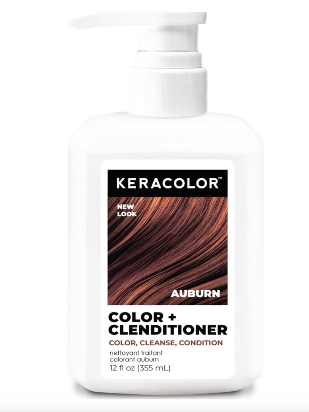 NEW Keracolor AUBURN Color + Clenditioner 3-in-1 Color-Depositing Conditioner